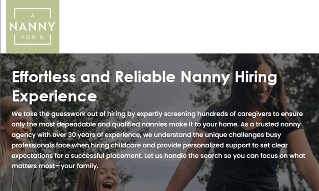 Trusted Nanny Services